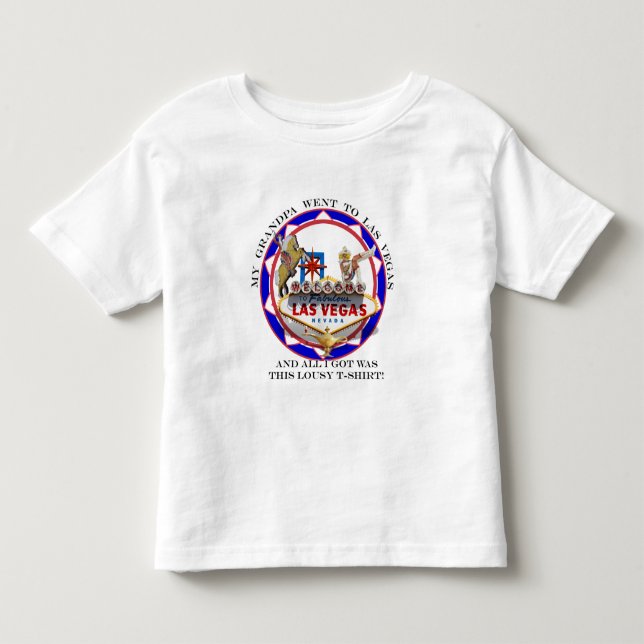 Min farfar åkte till Las Vegas..... Tee Shirt (Framsida)