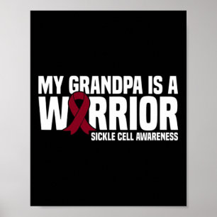 Min farfar är en Warrior Sickle Cell Awareness Poster