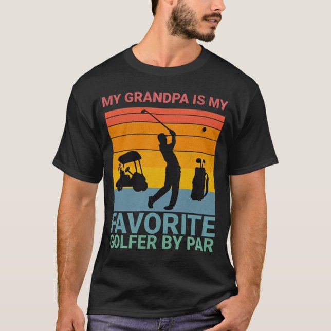 Min farfar är min favoritgolfer för farfar t shirt (Framsida)