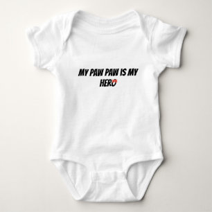Min farfar är min hjälte Superhjälte Baby Bodysuit T Shirt