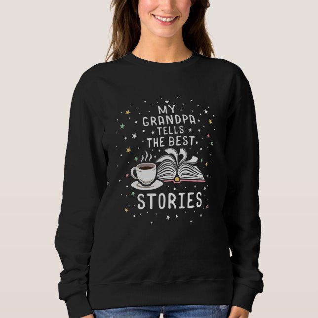 Min farfar berättar de bästa historierna Bästa far T Shirt (Framsida)