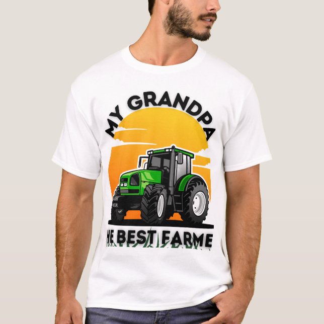Min farfar, den bästa farmen någonsin t shirt (Framsida)