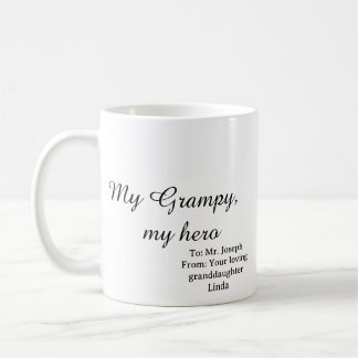 Min farfar min hjälte kaffemugg