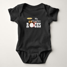 "Min farfar Sten!" med Drum Set Baby Bodykostym T Shirt