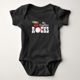 "Min farfar Sten!" med Drum Set Baby Bodykostym T Shirt