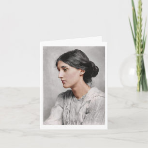 Min färgläggning av Virginia Woolf-kort Kort