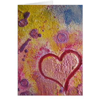 Min färgrika hjärta OBS kort