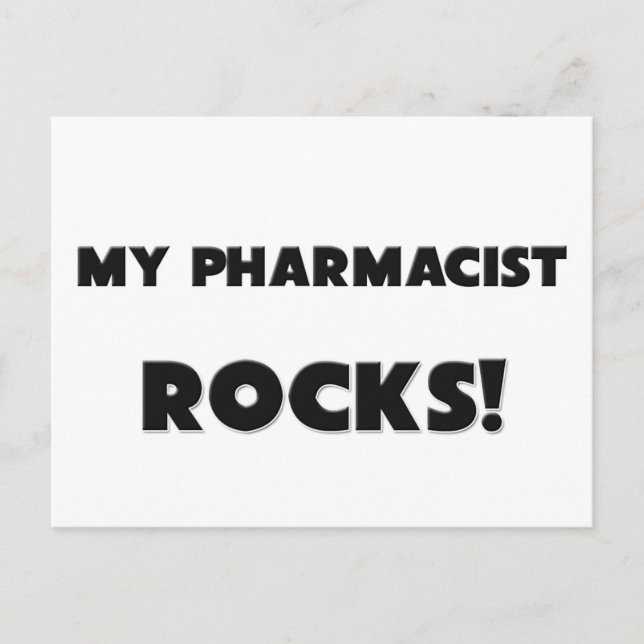 MIN farmaceut STEN! Vykort (Framsida)
