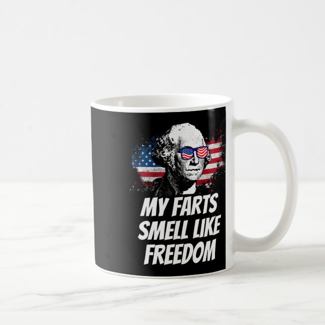 Min Farts Smell like Freedom Funny 7:e George Kaffemugg (Höger)