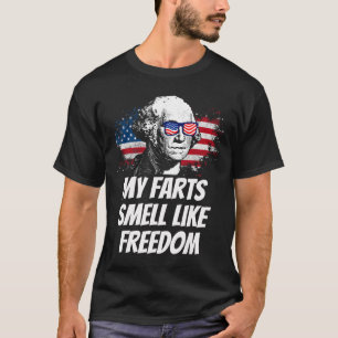 Min Farts Smell like Freedom Funny 7:e George T Shirt
