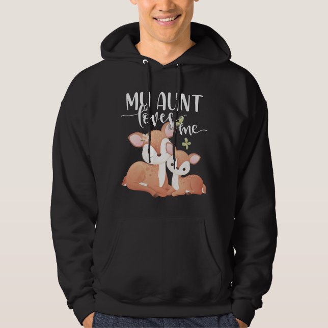 Min faster älskar mig Doe och Fawn Hoodie (Framsida)