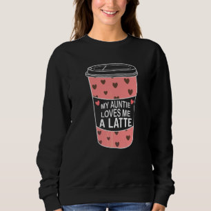 Min Faster Älskar Mig En Latte Flicka Pojke Faster T Shirt