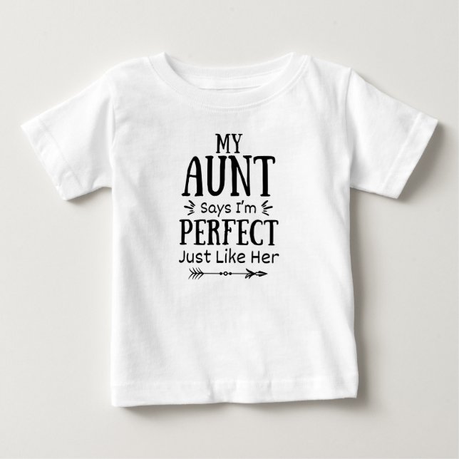 Min faster säger att jag är perfekt precis som hon t shirt (Framsida)
