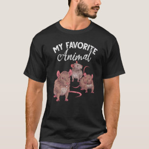 Min favorit Animal Råtta Pet Owner Rodent Råtta T Shirt