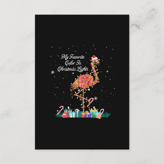 Min favorit är Ljus Costume Flamingo Tilläggskort (Framsida)