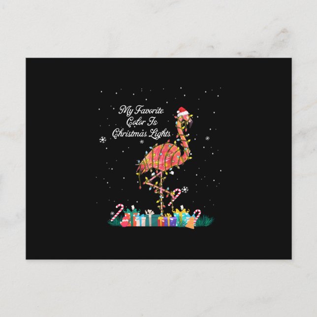 Min favorit är Ljus Costume Flamingo Vykort (Framsida)