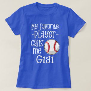 Min favorit- basebollspelareappeller mig Gigi gåv T Shirt