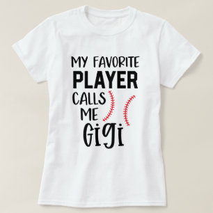 Min favorit- basebollspelareappeller mig Gigi gåv T Shirt