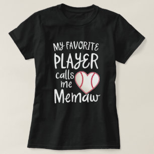 Min favorit- basebollspelareappeller mig Memaw T Shirt