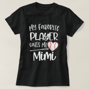 Min favorit- basebollspelareappeller mig mormor t shirt