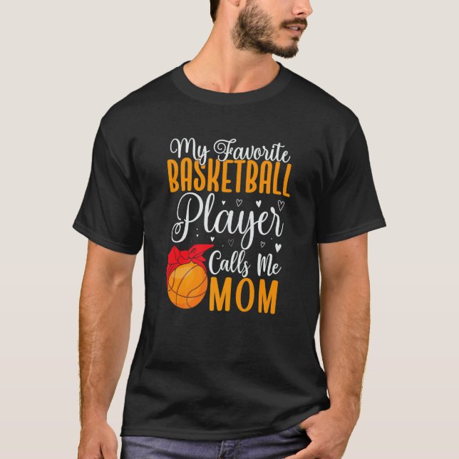 Min favorit basketspelare kallar mig Mamma Söt T Shirt (Framsida)