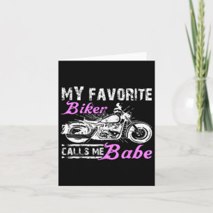 Min favorit biker kallar mig Bybe rolig valentin B Kort