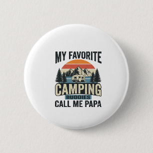Min Favorit Camping Kompisar Kallar Mig Papa Tröja Knapp
