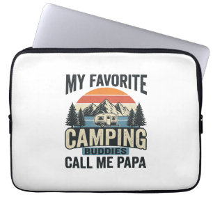 Min Favorit Camping Kompisar Kallar Mig Papa Tröja Laptop Fodral