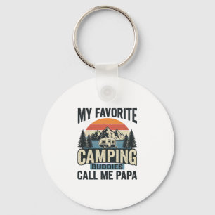 Min Favorit Camping Kompisar Kallar Mig Papa Tröja Nyckelring