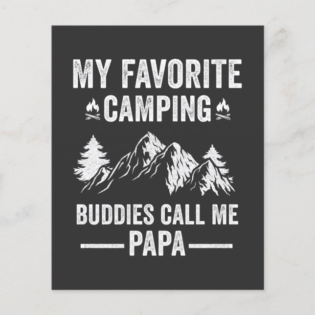 Min Favorit Camping - Kompisar Kallar Mig Pappa Flygblad (Framsidan)