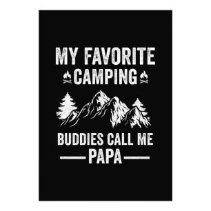 Min Favorit Camping - Kompisar Kallar Mig Pappa Fototryck