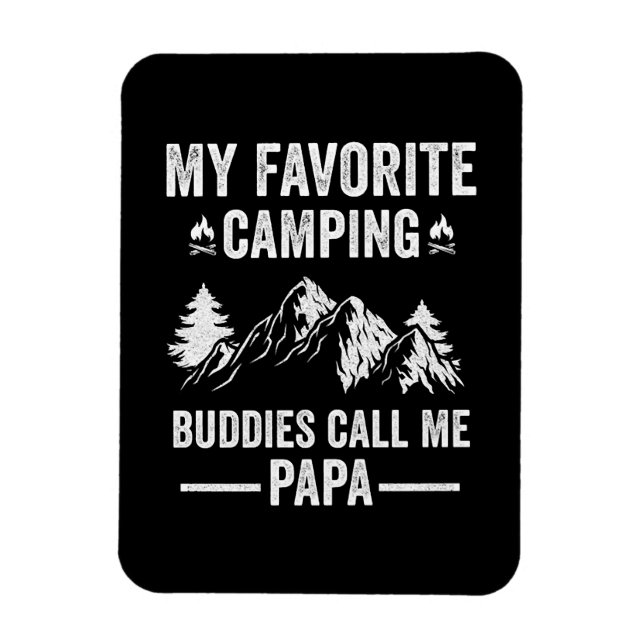 Min Favorit Camping - Kompisar Kallar Mig Pappa Magnet (Vertikal)