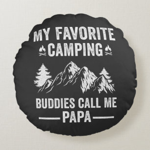 Min Favorit Camping - Kompisar Kallar Mig Pappa Rund Kudde