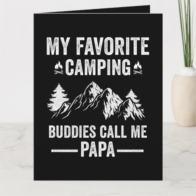 Min Favorit Camping - Kompisar Kallar Mig Pappa Tack Kort (Framsida)