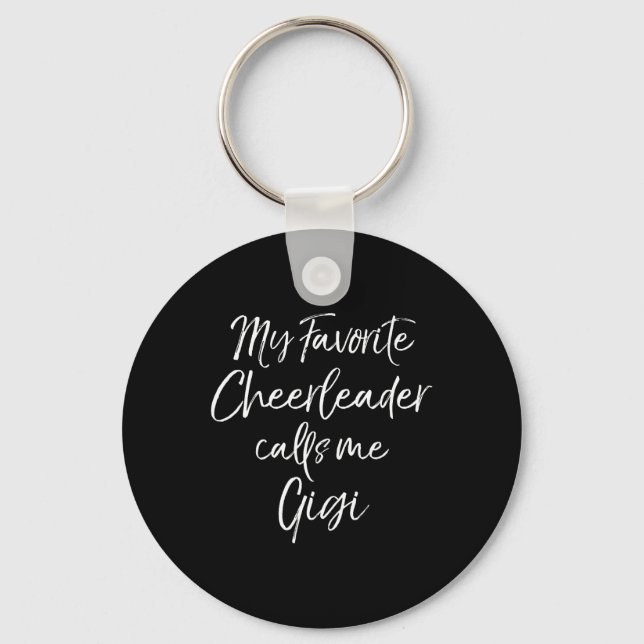 Min favorit Cheerleader kallar mig Gigi Matchande  Nyckelring (Framsida)