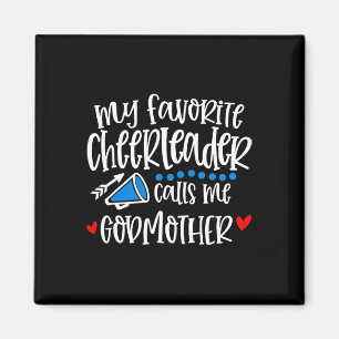 Min Favorit Cheerleader Kallar Mig Gudmor Funny Magnet