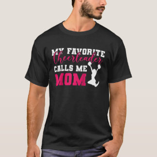 Min favorit Cheerleader kallar mig mamma Cheerlead T Shirt