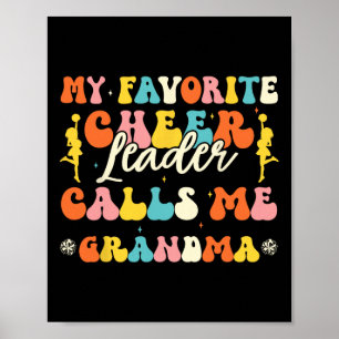 Min Favorit Cheerleader Kallar Mig Mormor Cheerlea Poster