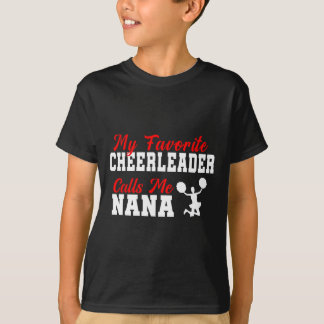 Min favorit Cheerleader kallar mig Nana Rolig Nana T Shirt