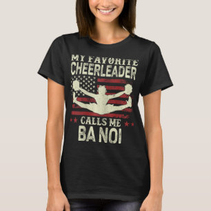 Min Favorit Cheerleader Kallar Mig Noi Us Flagga P T Shirt