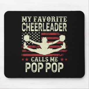 Min favorit Cheerleader kallar mig Pop Pop Us Flag Musmatta