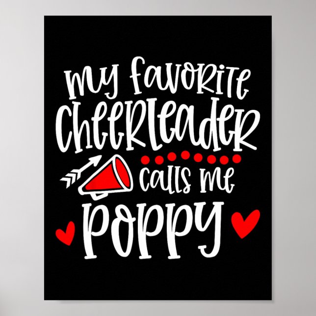 Min Favorit Cheerleader Kallar Mig Poppy Rolig Che Poster (Framsidan)