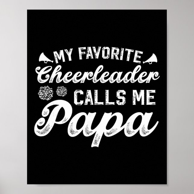 Min Favorit Cheerleader Pappa Cheer Pappa Cheerlea Poster (Framsidan)