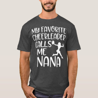 Min favorit Cheerledare kallar mig Nana Grandma T Shirt