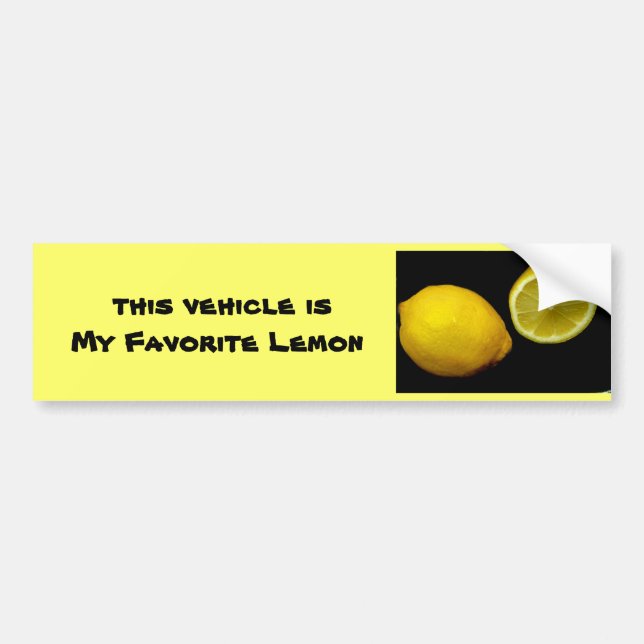 Min favorit- citronbildekal bildekal (Framsidan)