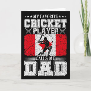 Min favorit cricket spelare kallar mig pappa Kanad Kort