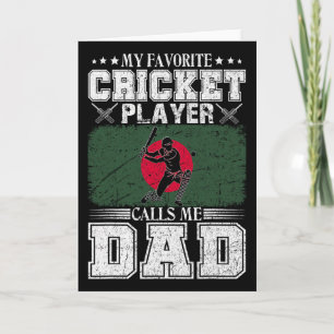 Min Favorit Cricketspelare Kallar Mig Pappa Nglade Kort