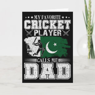 Min favorit cricketspelare kallar mig pappa Pakist Kort