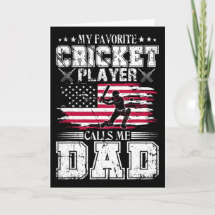 Min favorit cricketspelare kallar mig pappa Usa fa Kort