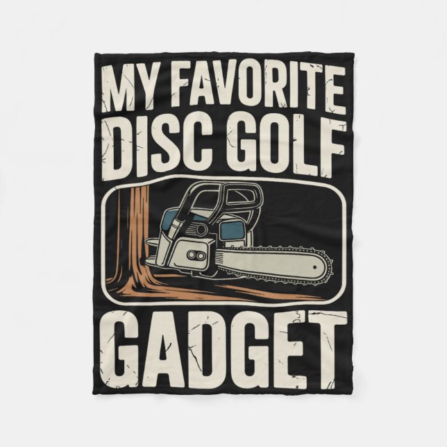 Min Favorit Diskgolf Gadget Rolig Diskgolf _3  Fleecefilt (Framsidan)